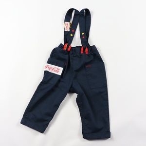 80s Coca Cola Childrens 18 Months Bib Overalls
